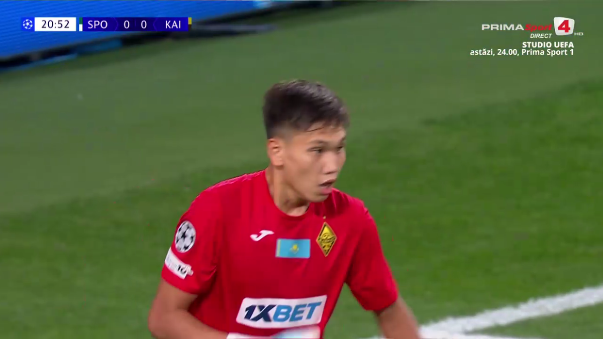 Surpriza Kairat a debutat în Liga Campionilor cu un portar de 18 ani. A apărat un penalty, apoi a venit urgia