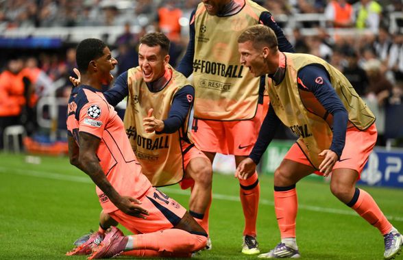 Newcastle a rezistat doar o repriză cu Barcelona. Apoi Rashford a dovedit că își merită tricoul