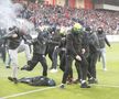 Violență extremă la derbyul Slovaciei » Ultrașii de la Spartak Trnava și Slovan Liberec, bătaie oribilă pe teren