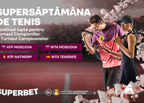 SuperSăptămâna de Tenis pe Superbet: penultima turnantă înaintea Turneelor Campionilor!