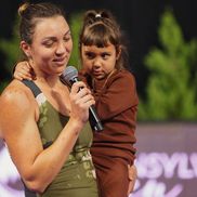 Patricia Țig alături de micuța Sofia într-un moment emoționant / FOTO Transylvania Open