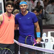 Carlos Alcaraz și Rafael Nadal, la Six Kings Slam / Sursă foto: Imago Images