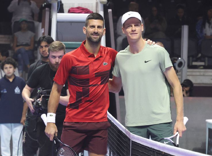 Jannik Sinner l-a învins pe Novak Djokovic la Six Kings Slam / Sursă foto: Imago Images