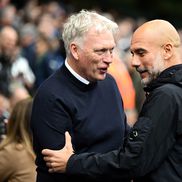 David Moyes și Pep Guardiola în Manchester City - Everton // foto: Guliver/gettyimages