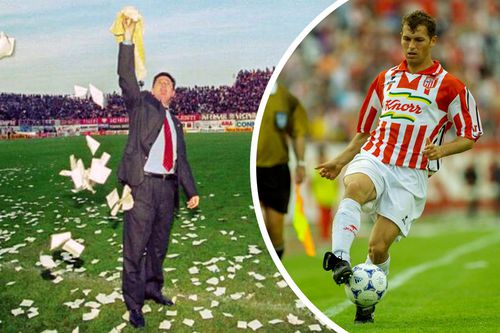 Florin Bătrânu a înscris în celebrul Rapid - Dinamo 1-4 / Fotomontaj Diana Vasilescu