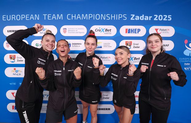 Echipa feminină a României, din nou în finala Campionatului European de tenis de masă » Victorie cu 3-0 în fața Țărilor de Jos