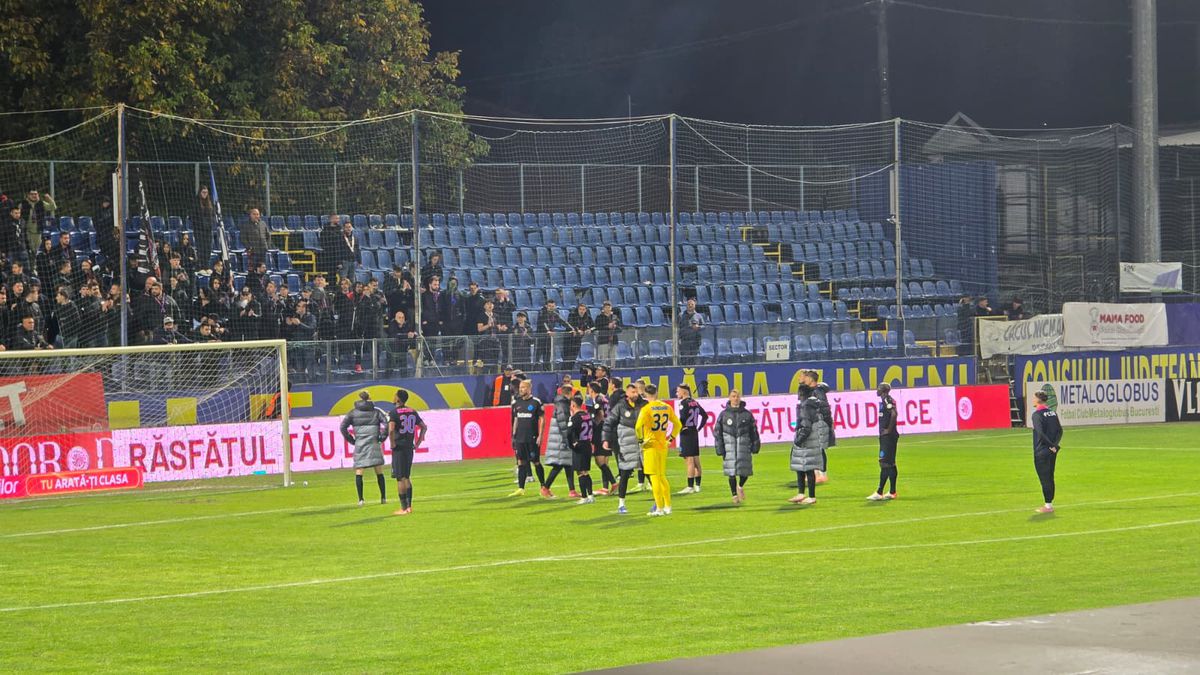 Scandal la finalul meciului dintre Metaloglobus și FCSB! Reporterii GSP au surprins toate imaginile
