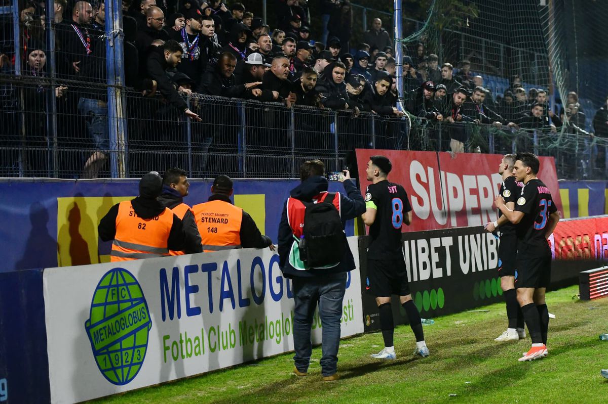 Scandal la finalul meciului dintre Metaloglobus și FCSB! Reporterii GSP au surprins toate imaginile