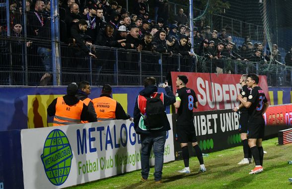 Scandal la finalul meciului dintre Metaloglobus și FCSB! Reporterii GSP au surprins toate imaginile