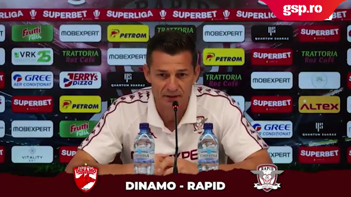 Costel Gâlcă, în lacrimi la conferința de presă