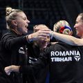 Româncele sărbătorind calificarea în finală FOTO ETTU