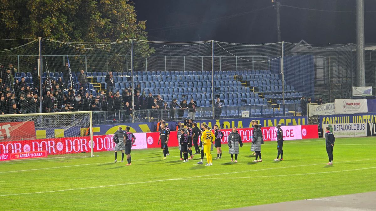 Scandal la finalul meciului dintre Metaloglobus și FCSB! Reporterii GSP au surprins toate imaginile