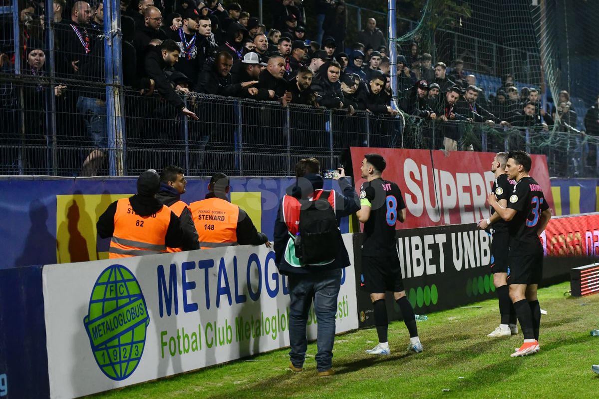 Scandal la finalul meciului istoric dintre Metaloglobus și FCSB