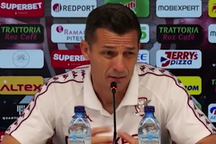 Costel Gâlcă (53 de ani), antrenorul de la Rapid, și-a stăpânit cu greu lacrimile la conferința de presă premergătoare meciului cu Dinamo, din runda 13 din Superliga.
