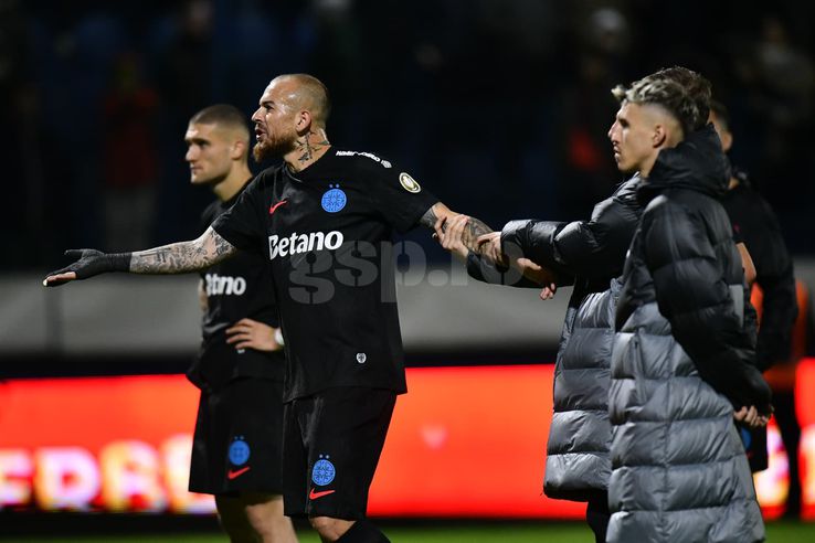 Scandal la finalul meciului istoric dintre Metaloglobus și FCSB / FOTO: Cristi Preda (GSP.ro)