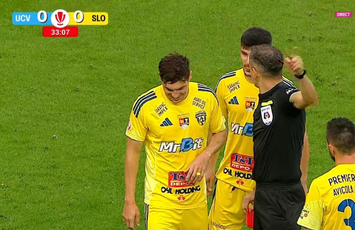 Marius Antoche, eliminat în Craiova - Slobozia: „Arbitrul a spus că a fost o lovitură involuntară. Nu știu ce s-a întâmplat apoi”