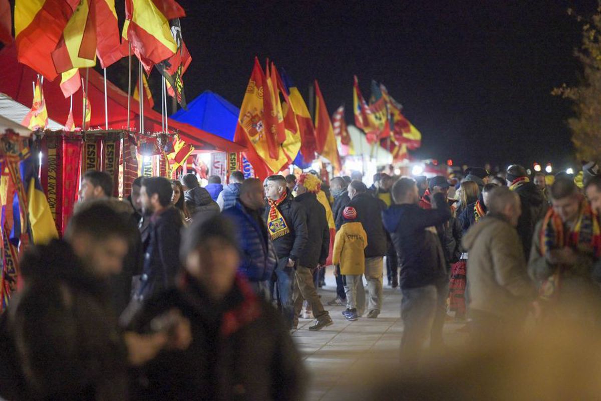 SPANIA - ROMÂNIA // FOTO Atmosferă senzațională creată de cei 12.000 de români din tribune
