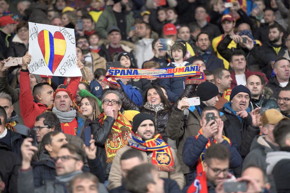 SPANIA - ROMÂNIA // FOTO Atmosferă senzațională creată de cei 12.000 de români din tribune