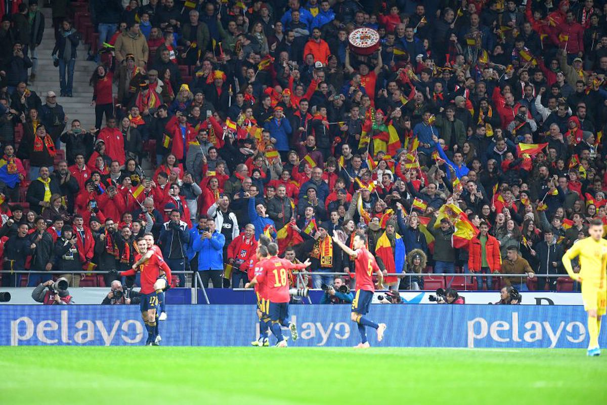 SPANIA - ROMÂNIA // FOTO Atmosferă senzațională creată de cei 12.000 de români din tribune