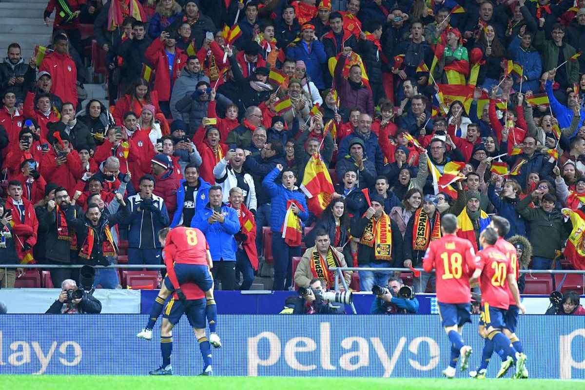 SPANIA - ROMÂNIA // FOTO Atmosferă senzațională creată de cei 12.000 de români din tribune