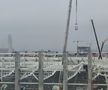 FOTO EXCLUSIV. Cum arată stadionul Giulești la final de 2020: structura acoperișului e aproape finalizată