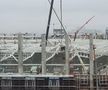 FOTO EXCLUSIV. Cum arată stadionul Giulești la final de 2020: structura acoperișului e aproape finalizată