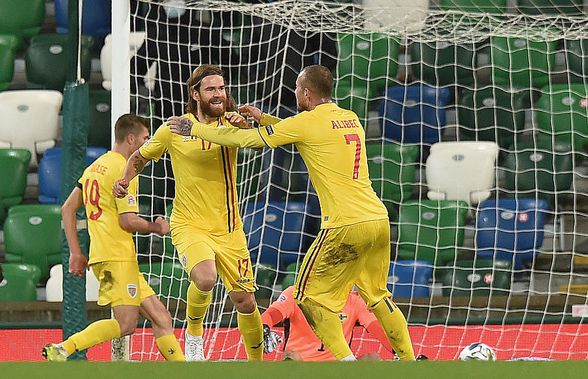 IRLANDA DE NORD - ROMÂNIA 1-1. FOTO România, egal chinuit cu Irlanda de Nord! „Tricolorii” prind la limită urna a 2-a pentru preliminariile CM 2022