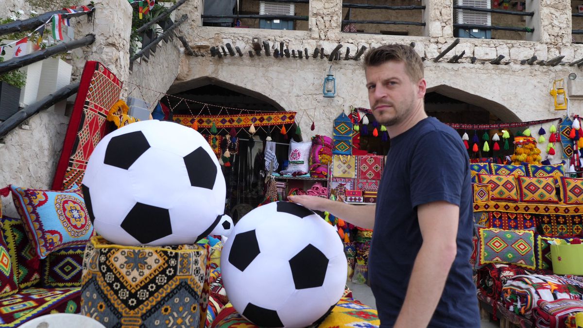 Imagini din piața Souq Waqif