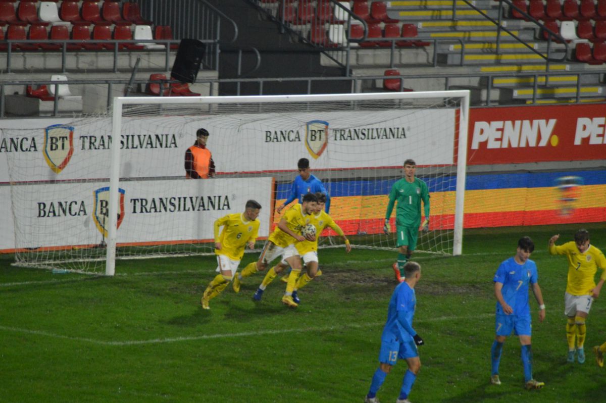 România U20, învinsă la Arad de Italia U20 » Ianis Stoica a marcat din penalty