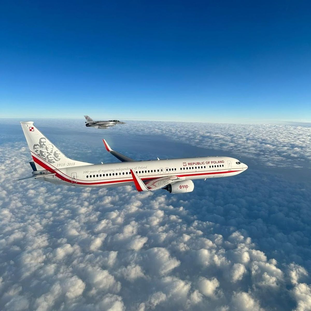 Polonia, escortată de avioane militare