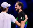 Jannik Sinner, primul finalist la Turneul Campionilor! Victorie euforică în fața lui Medvedev