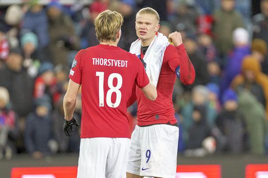 Haaland și restul norvegienilor țin cu Israel în această seară // foto: Guliver/gettyimages