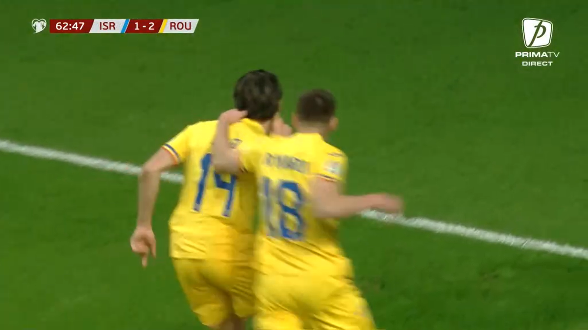 Golul lui Ianis Hagi din Israel - România