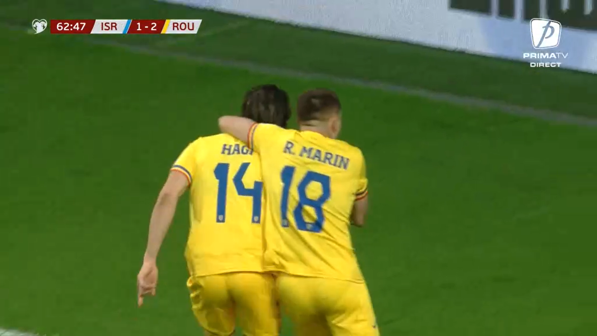 Golul lui Ianis Hagi din Israel - România