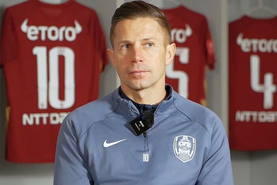 Ciprian Deac, în reacția acordată CFR Cluj TV // sursă foto: captură YouTube
