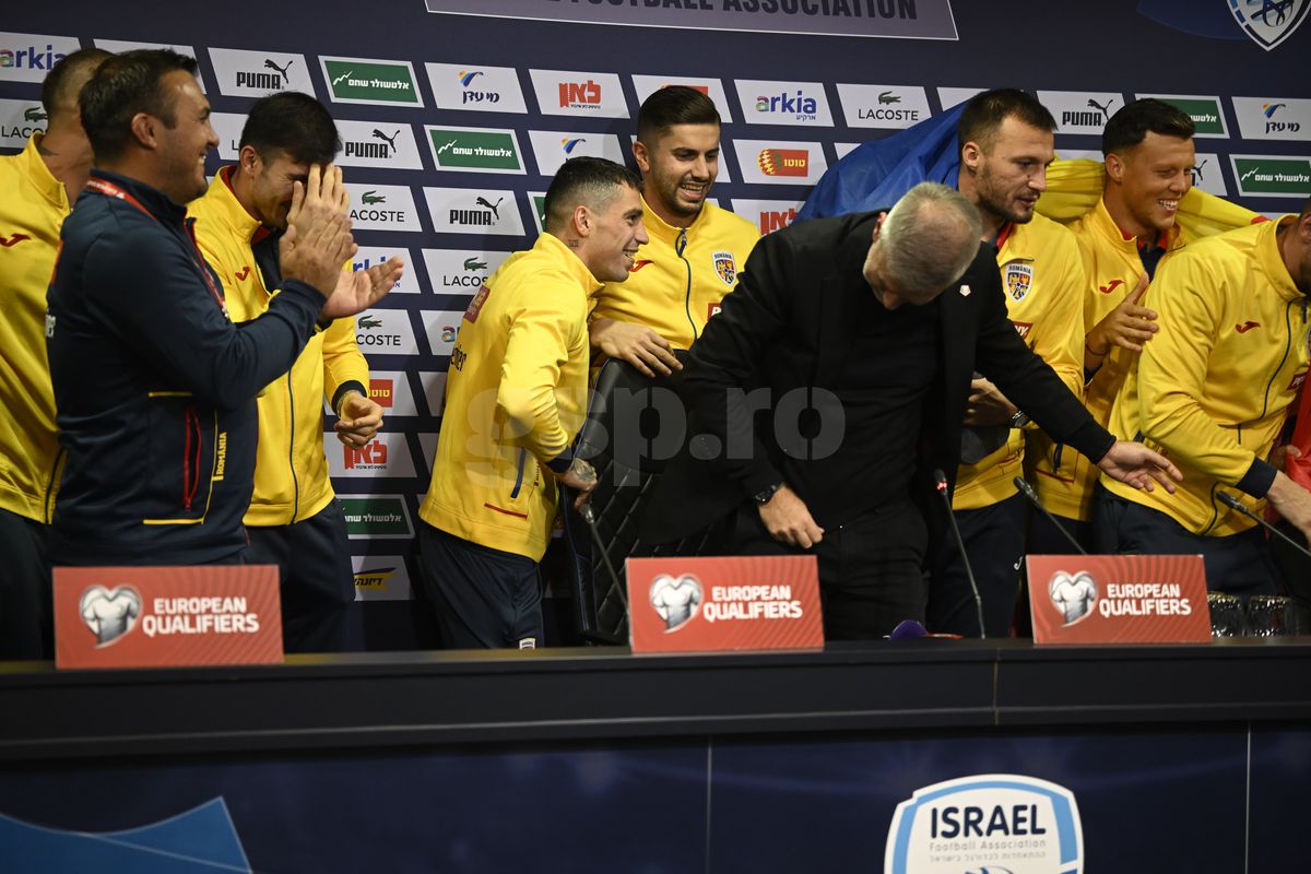 Israel - România: jucătorii au intrat peste Edi Iordănescu la conferință