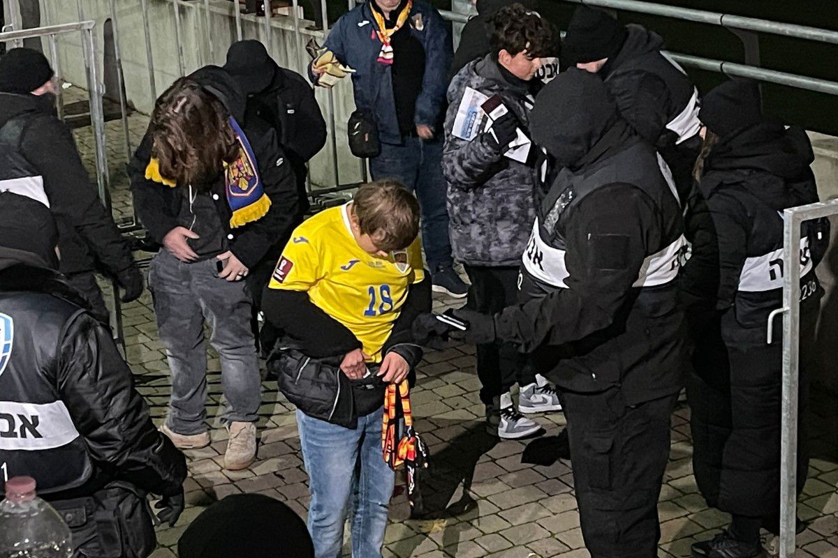 Control draconic înainte de Israel - România » Ce s-a întâmplat la porțile stadionului