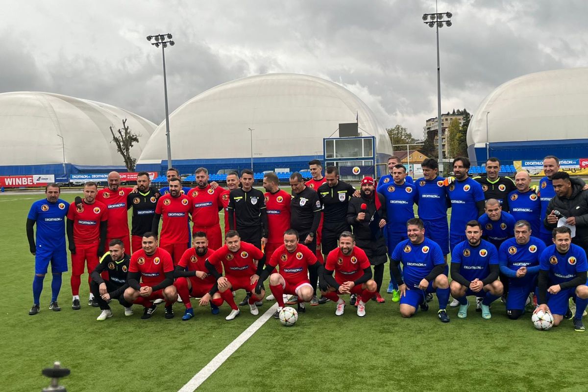 SHOW total în meciul caritabil între supervedetele din fotbalul românesc: 8 goluri, penalty-uri ratate și două reveniri spectaculoase