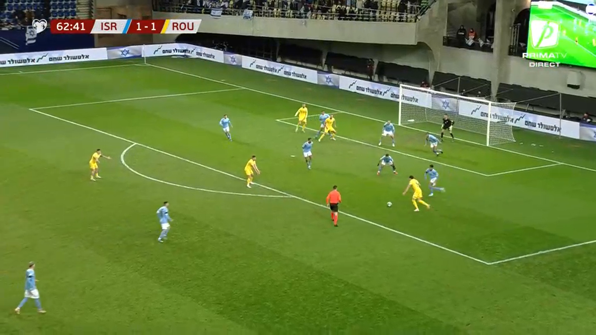 Golul lui Ianis Hagi din Israel - România