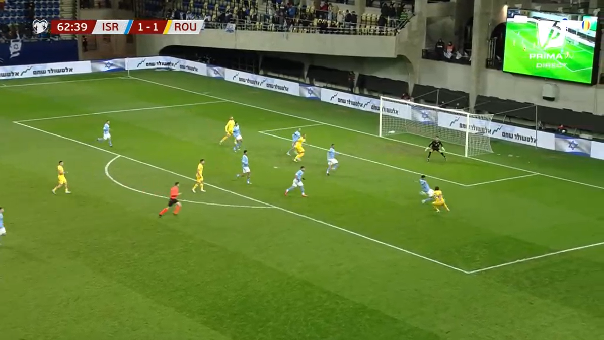 Golul lui Ianis Hagi din Israel - România
