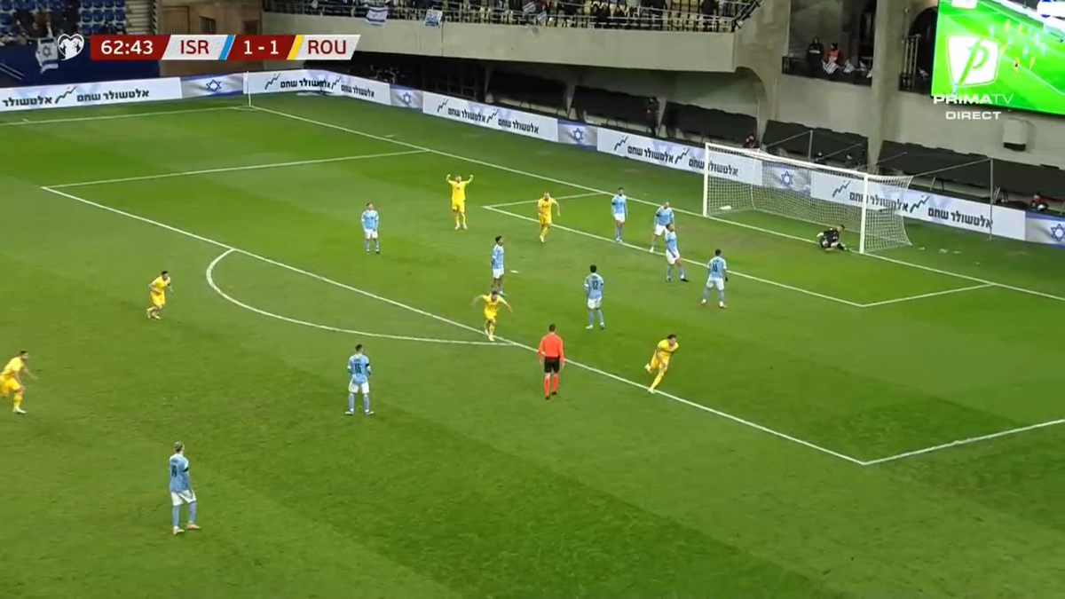 Golul lui Ianis Hagi din Israel - România
