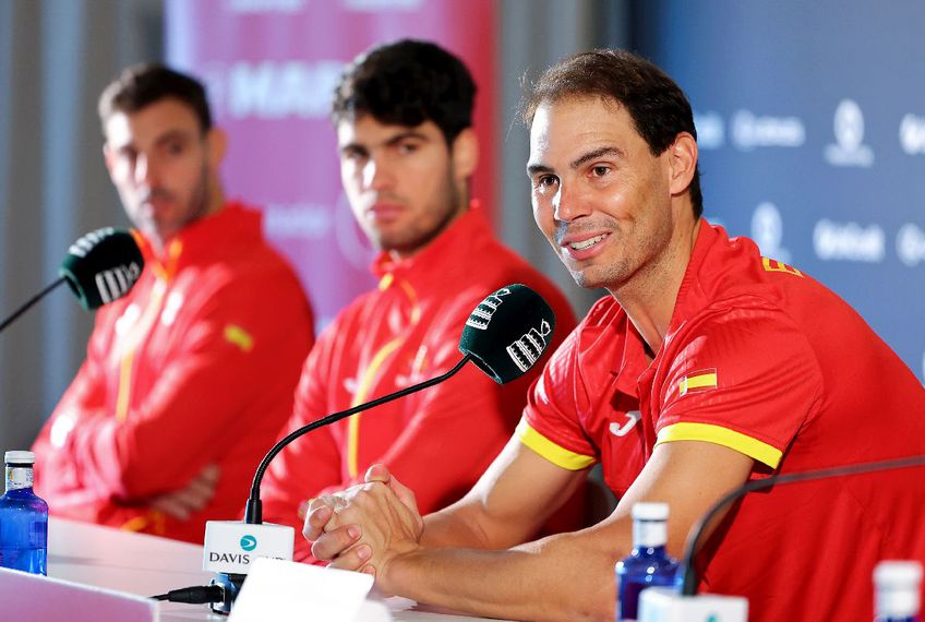 Rafael Nadal, în conferința de presă premergătoare meciului cu Olanda / Sursă foto: Guliver/Getty Images