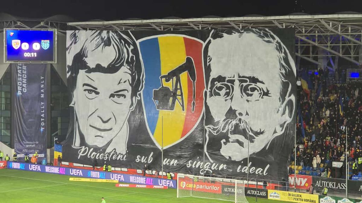 Show în debutul partidei dintre România și San Marino » Ce scriitori legendari au fost omagiați pe „Ilie Oană” + scandări la adresa Ungariei