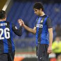 Cristi Chivu și Andrea Ranocchia în ianuarie 2013, într-un meci AS Roma - Inter / Foto: Imago