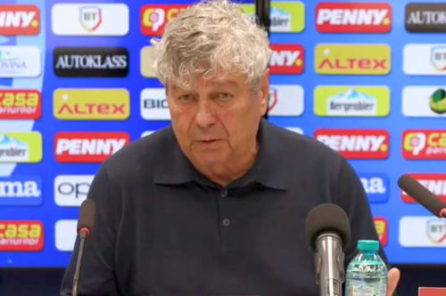 Mircea Lucescu, la conferința de presă