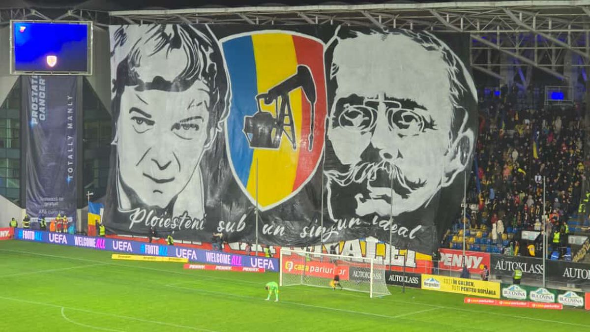 Show în debutul partidei dintre România și San Marino » Ce scriitori legendari au fost omagiați pe „Ilie Oană” + scandări la adresa Ungariei