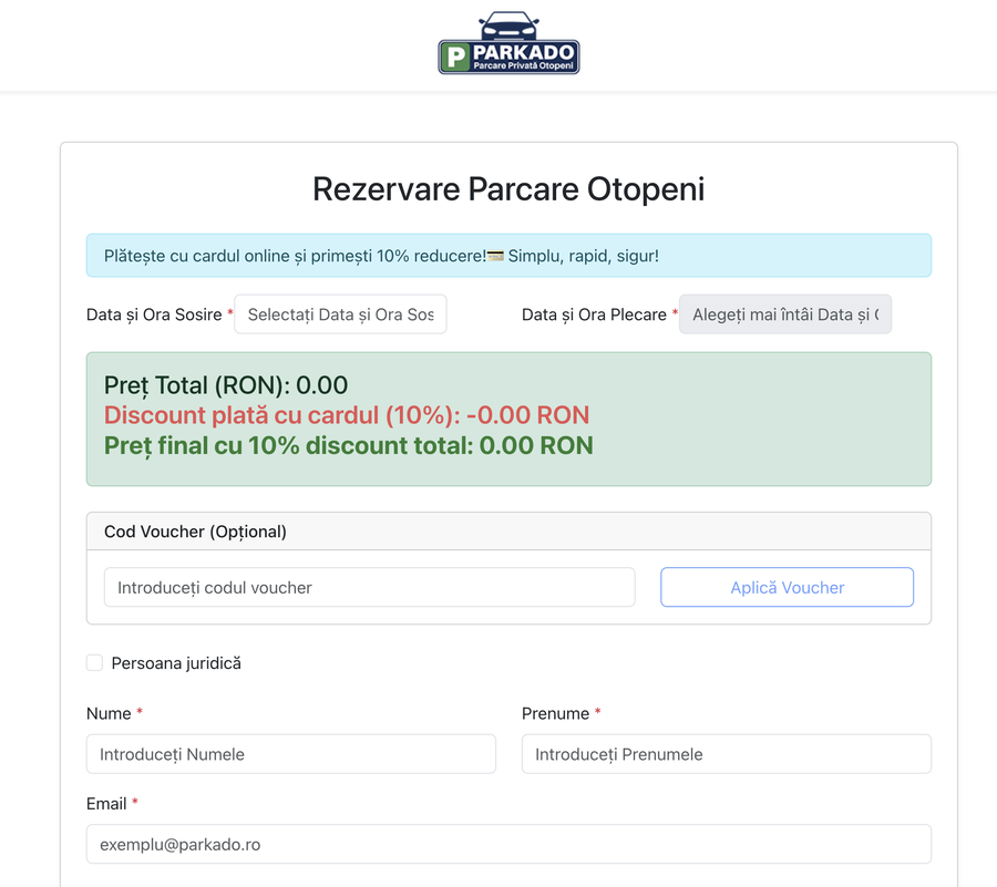 Parkado – Parcarea privată de lângă Aeroportul Otopeni care ridică standardele industriei. Soluție sigură, modernă și accesibilă pentru călători