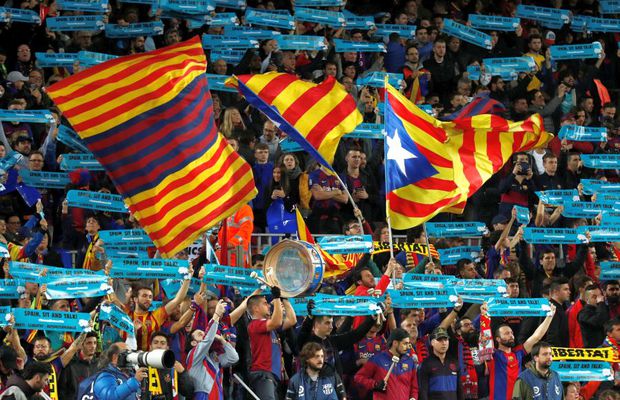 BARCELONA - REAL MADRID // FOTO Catalanii pro-independență au protestat în timpul El Clasico
