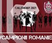 Coperta calendarului lansat de CFR Cluj