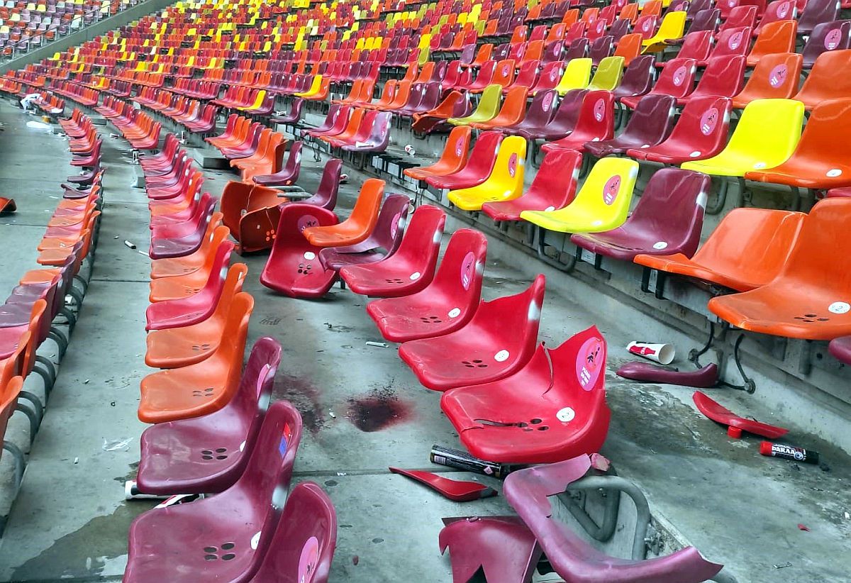 Arena arsă » Cum arată cel mai mare stadion din țară după FCSB - Rapid